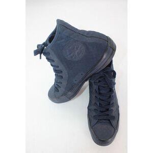 Converse High Top Navy Blue Diamond Pattern Mens Size 7